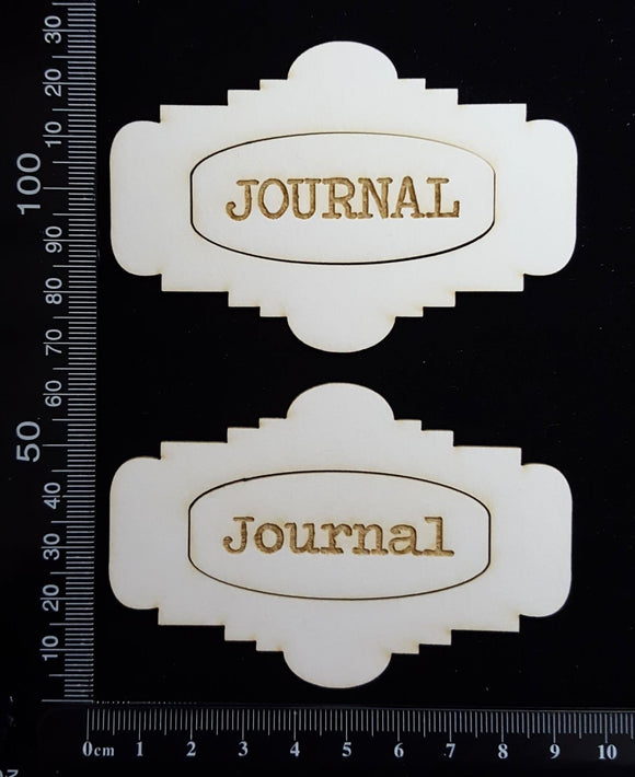 Journal Plates Set - A - White Chipboard