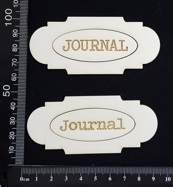 Journal Plates Set - B - White Chipboard