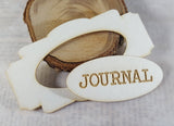 Journal Plates Set - C - White Chipboard