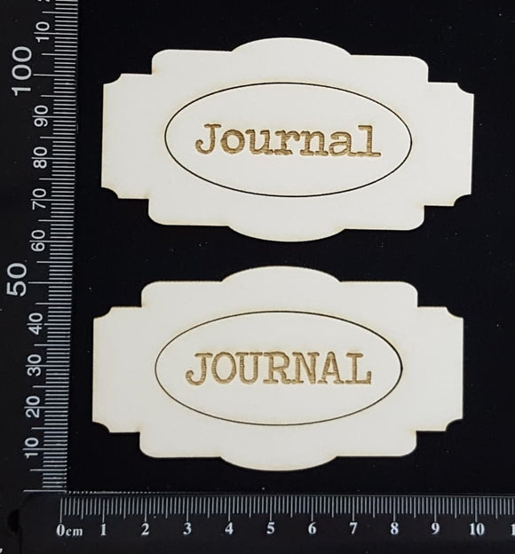 Journal Plates Set - C - White Chipboard
