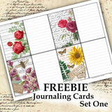 FREEBIE - Journaling Cards - Set One - DI-10219 - Digital Download