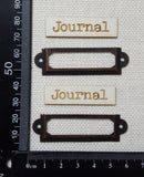 Metal Framed Book Plates - Journal - Copper Tone