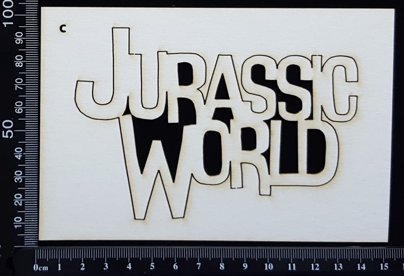 Jurassic World - C - White Chipboard