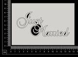Just Married - White Chipboard