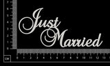 Just Married - White Chipboard