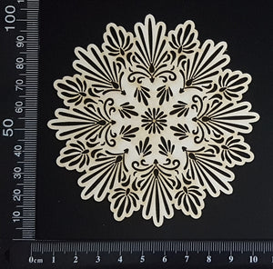 Kaleidoscope Doily - Small - White Chipboard