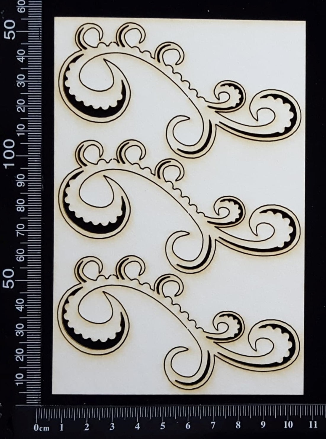 Kali Flourish Set - White Chipboard