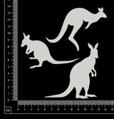 Kangaroo Set - White Chipboard