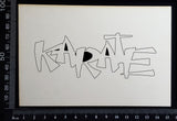 Karate - White Chipboard