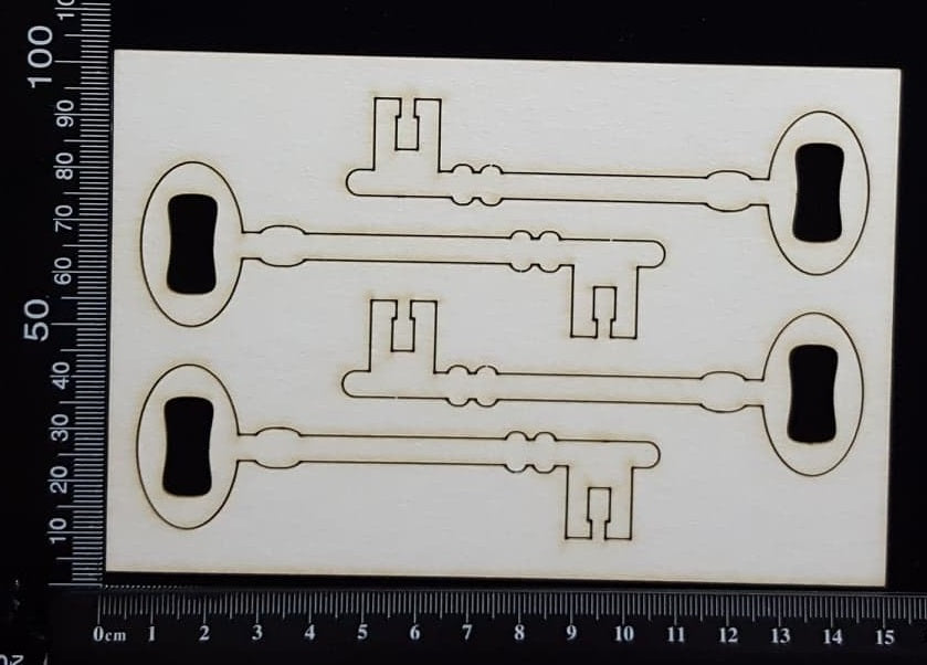Keys Set - E - White Chipboard