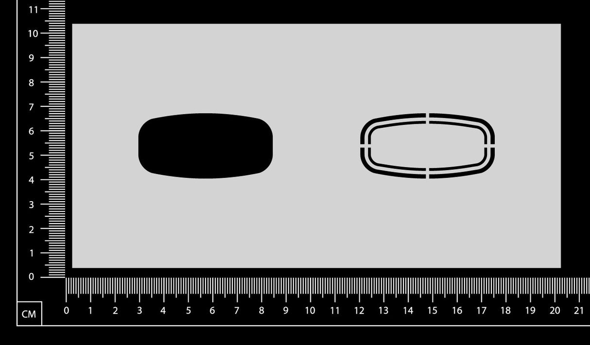 Label Stencil - AB - Medium - 100mm x 200mm