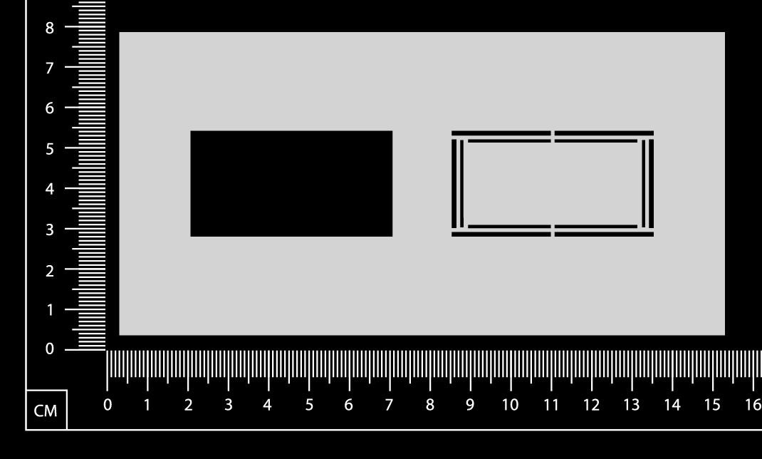 Label Stencil - GA - Small - 75mm x 150mm