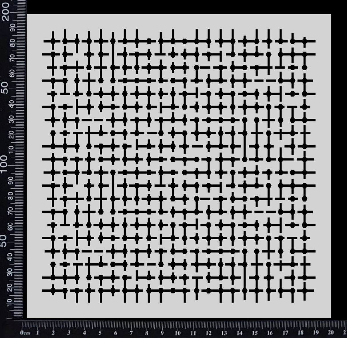 Labyrinth - Stencil - 200mm x 200mm