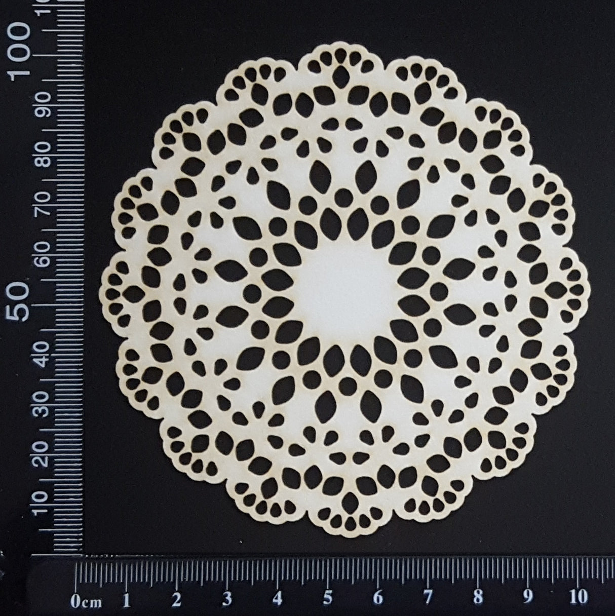 Lace Doily - Small - White Chipboard