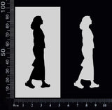 Lady - E - Stencil - 50mm x 100mm