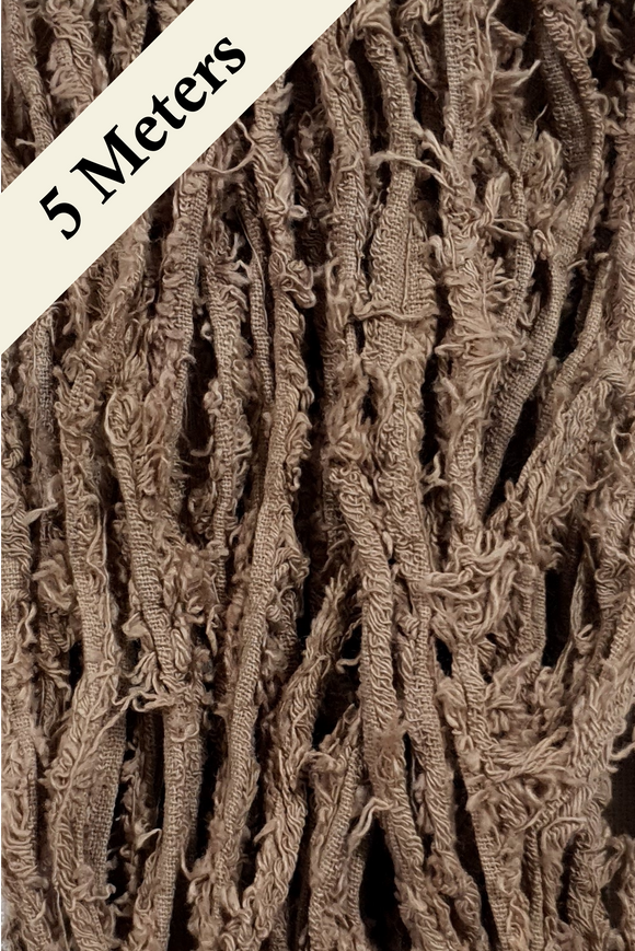 Cotton Frizz Ribbon - Latte - 5m Pack