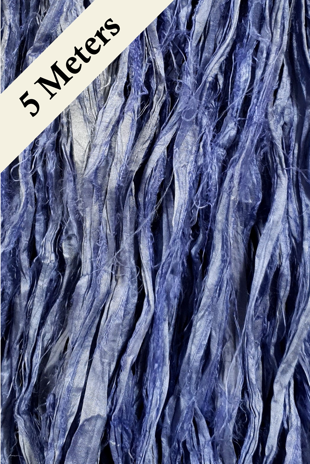 Reclaimed Sari Silk Ribbon - Lavender - 5m Pack