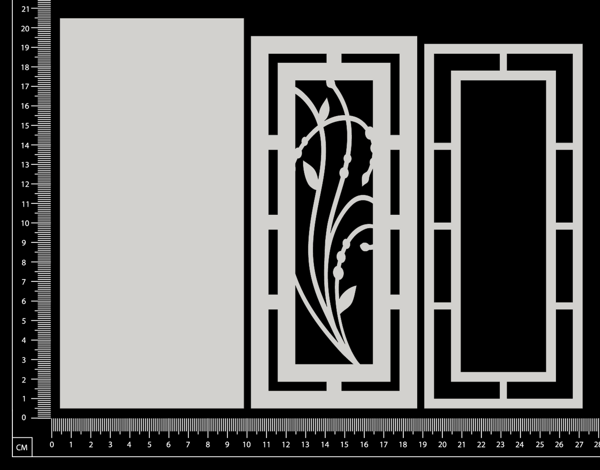 Layered Door - C - White Chipboard