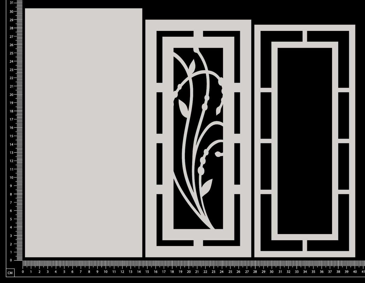 Layered Door - C - White Chipboard