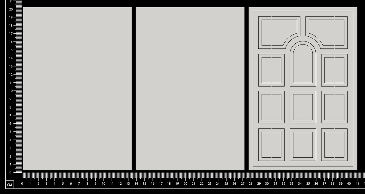 Layered Door - I - White Chipboard