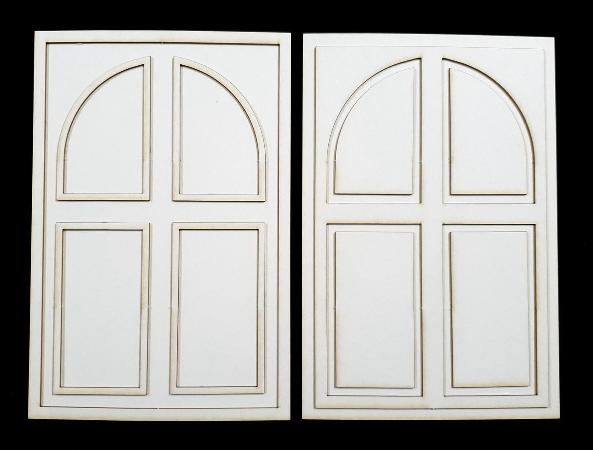 Layered Door - K - White Chipboard