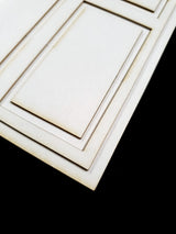 Layered Door - K - White Chipboard