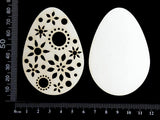 Layered Easter Eggs Set - CC - Medium - White Chipboard