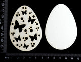 Layered Easter Eggs Set - DC - Medium - White Chipboard