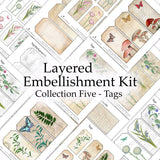 Layered Embellishment Kit - Collection Five - Tags - DI-10089 - Digital Download