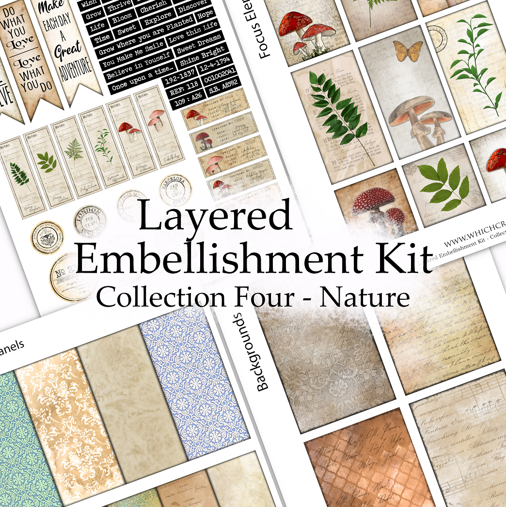 Layered Embellishment Kit - Collection Four - Nature - DI-10087 - Digital Download