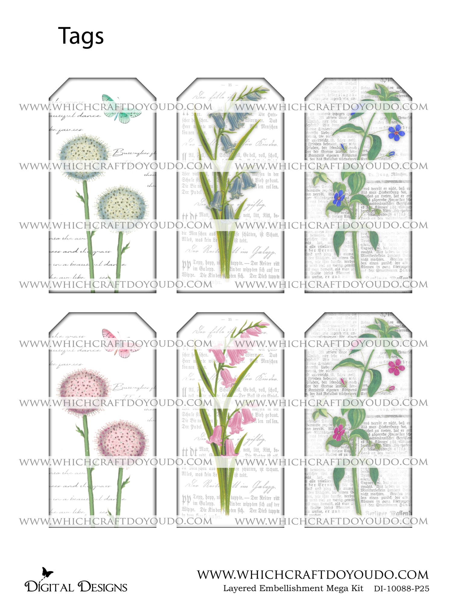 Layered Embellishment Mega Kit - DI-10088 - Digital Download