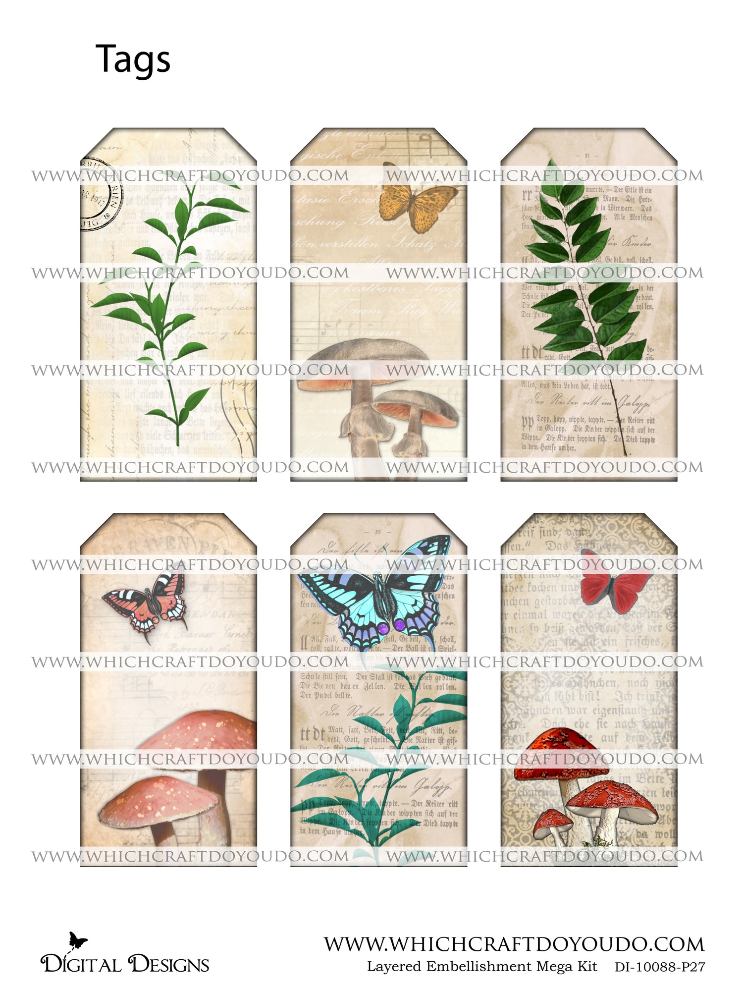 Layered Embellishment Mega Kit - DI-10088 - Digital Download