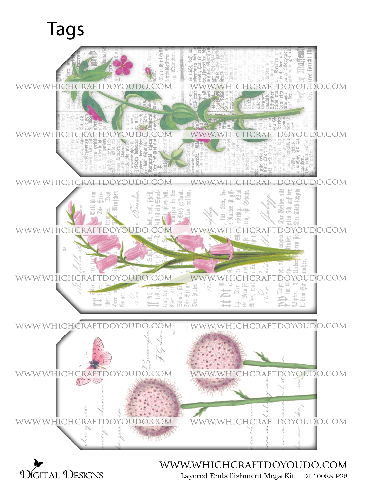 Layered Embellishment Mega Kit - DI-10088 - Digital Download