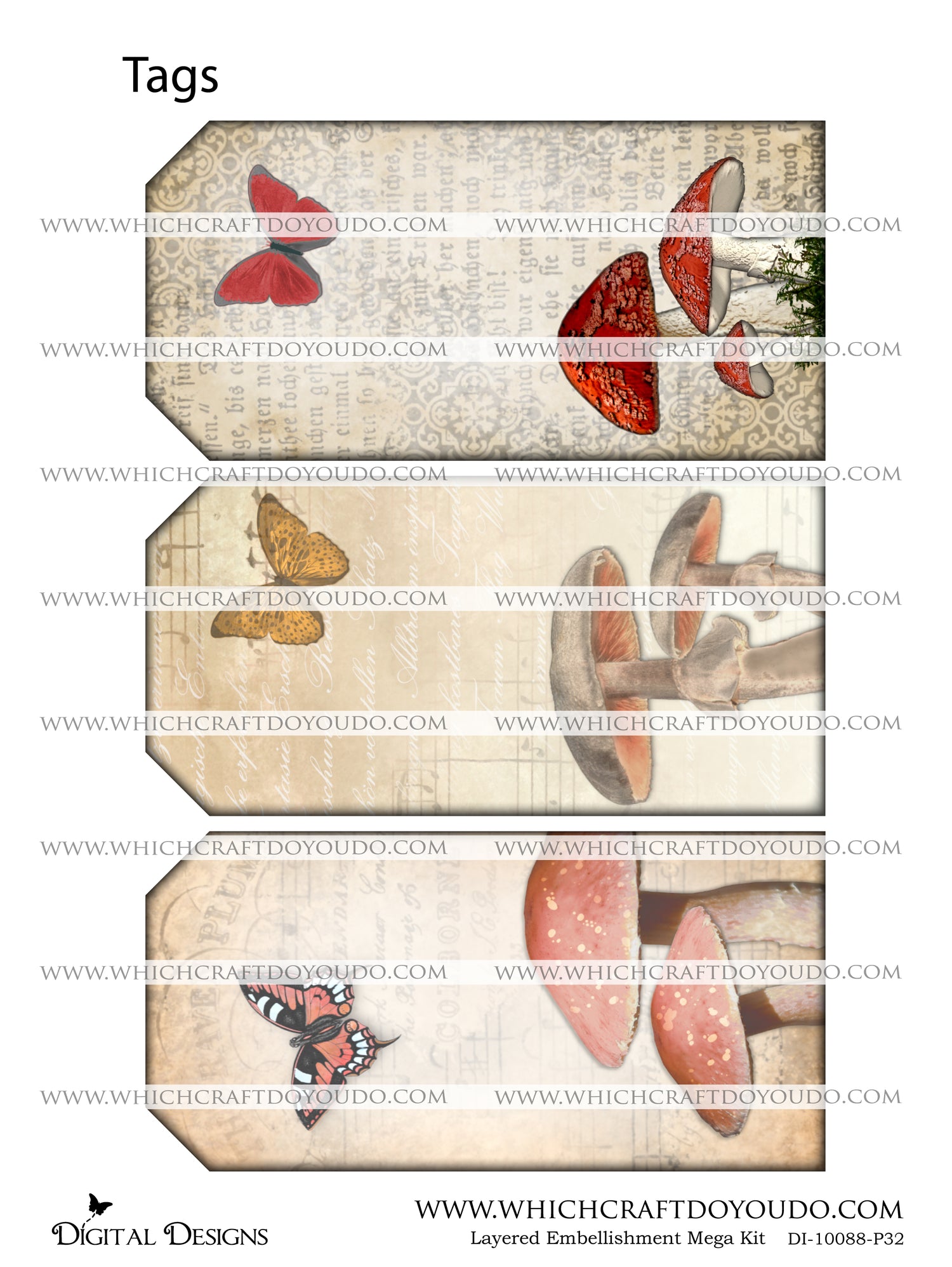 Layered Embellishment Mega Kit - DI-10088 - Digital Download