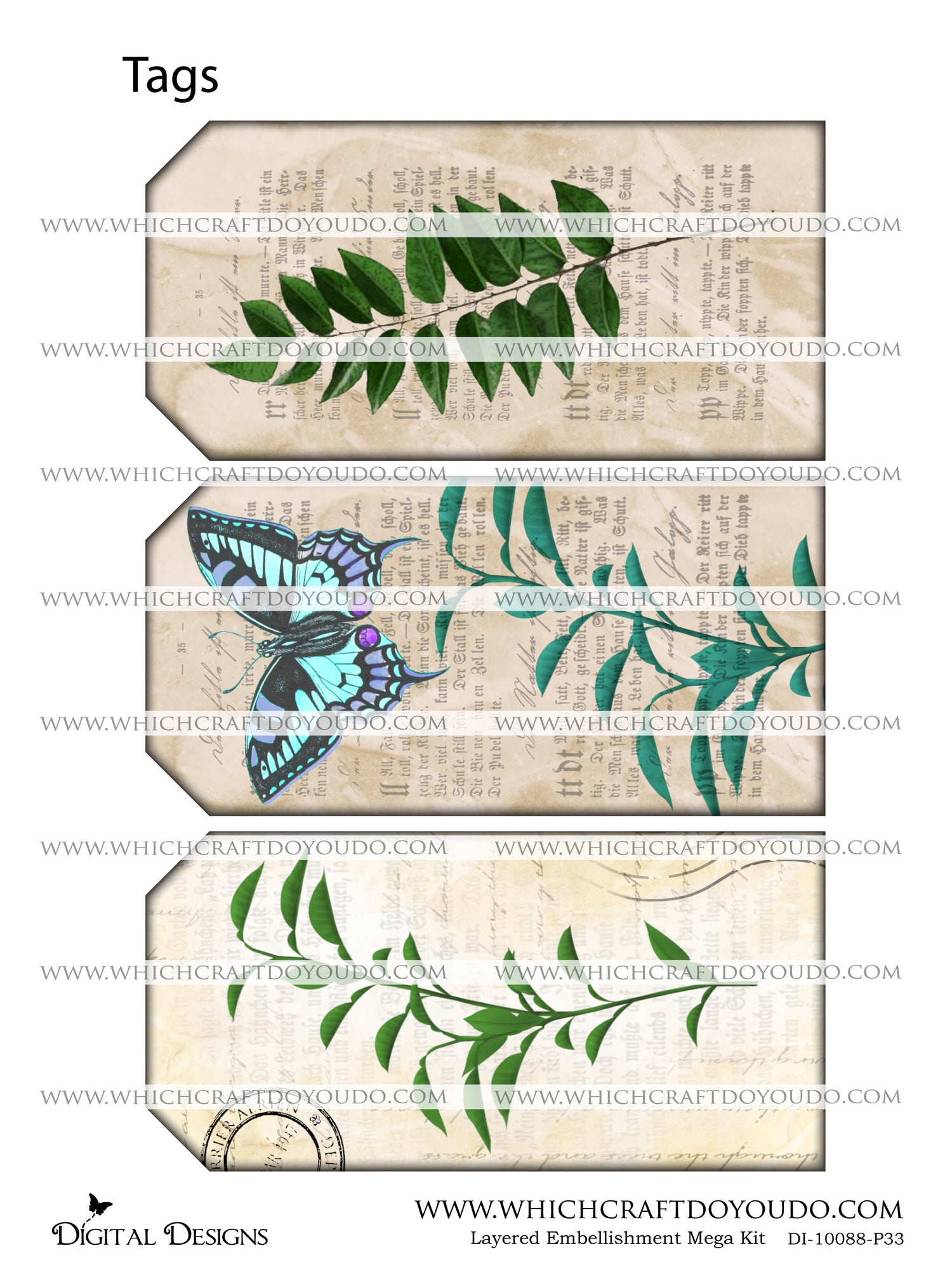 Layered Embellishment Mega Kit - DI-10088 - Digital Download