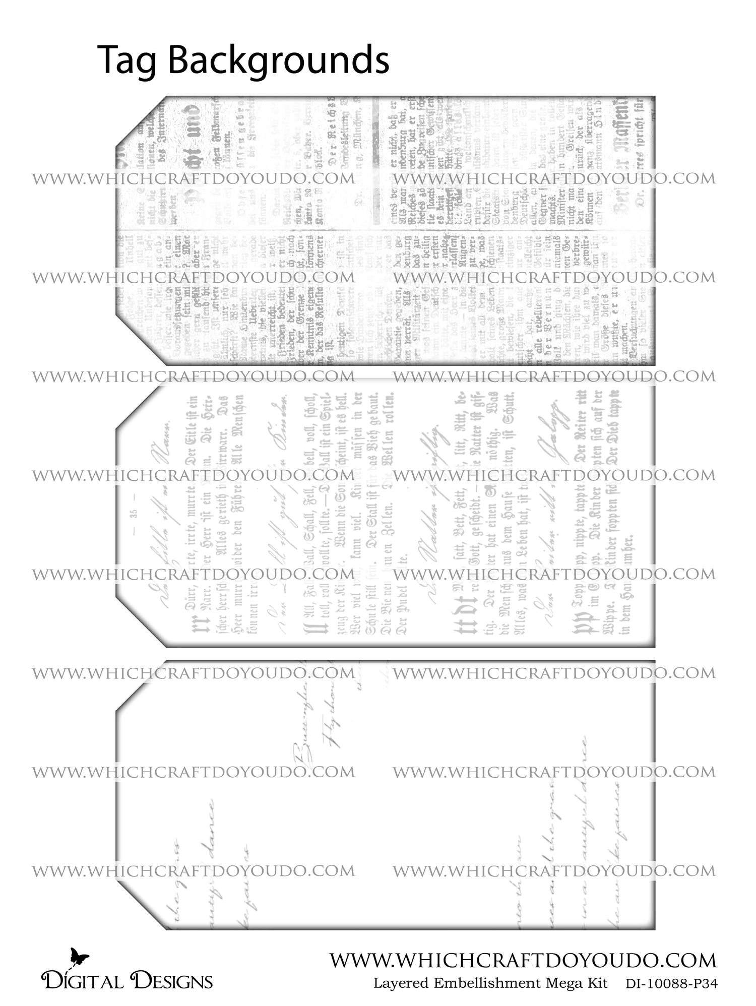 Layered Embellishment Mega Kit - DI-10088 - Digital Download