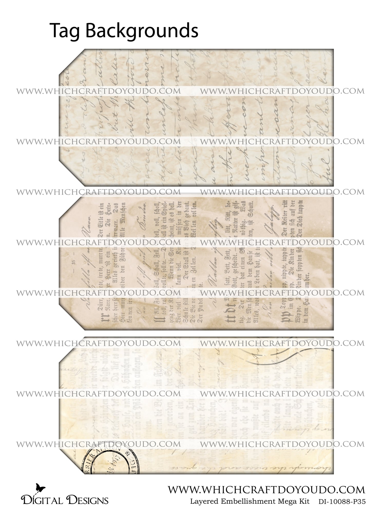 Layered Embellishment Mega Kit - DI-10088 - Digital Download