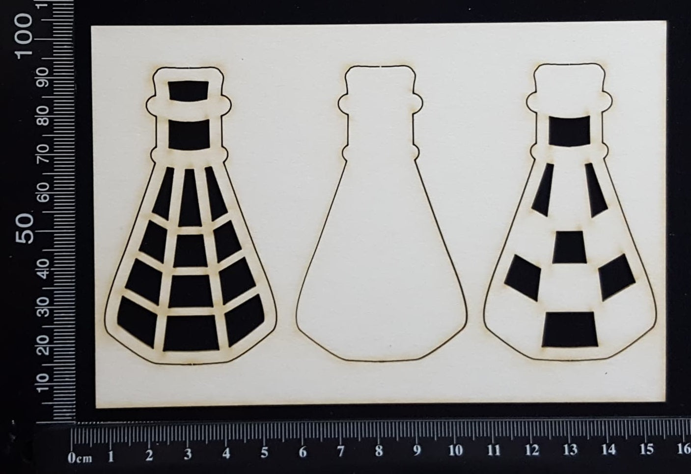 Bottle Set - B - Large - Layering Set - White Chipboard