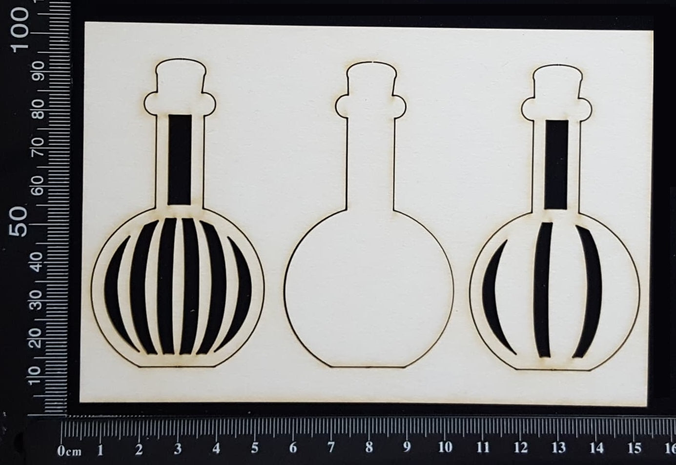 Bottle Set - C - Large - Layering Set - White Chipboard