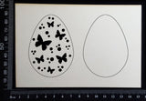Layered Easter Eggs Set - DC - Medium - White Chipboard