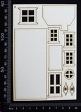Layered House Set - E - Small - White Chipboard