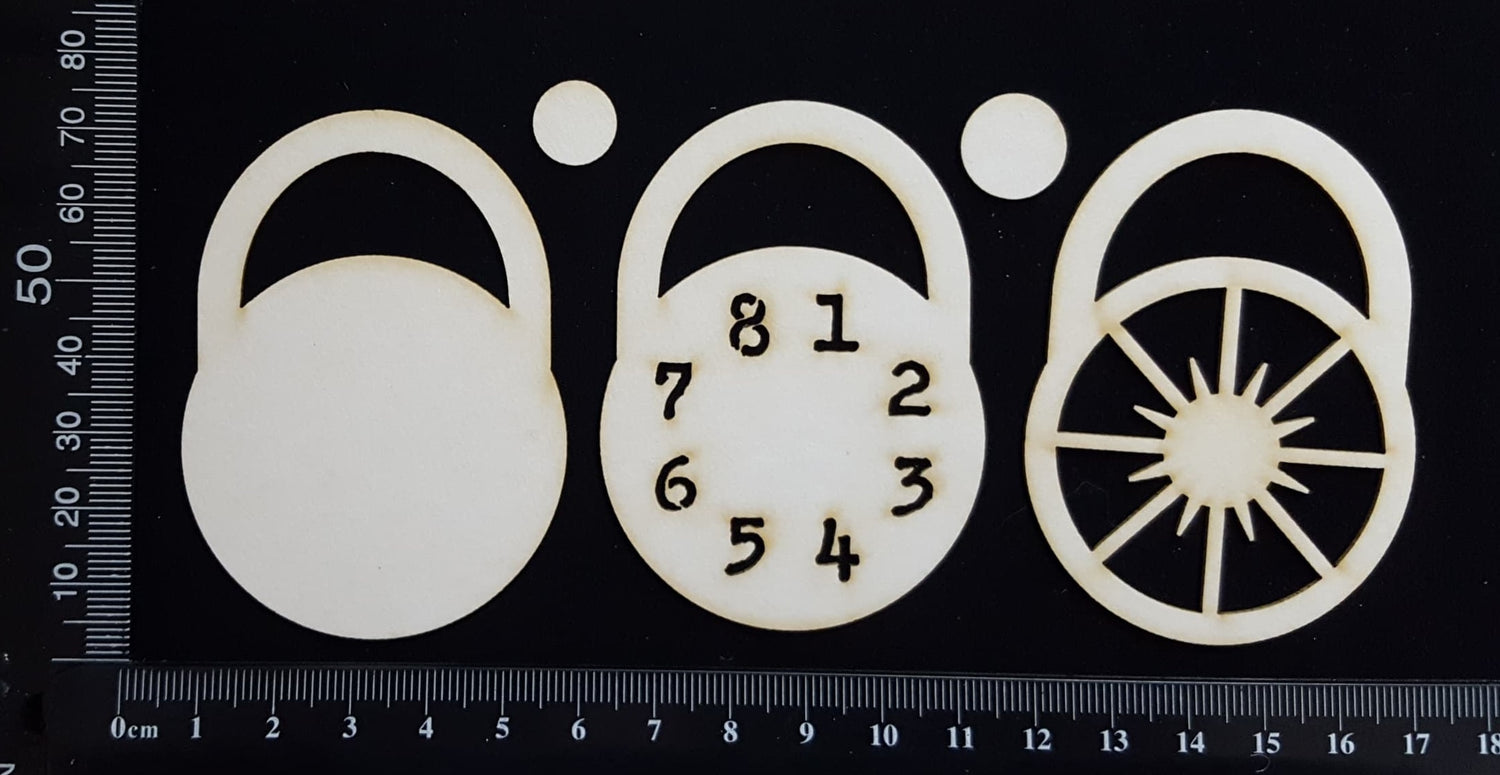 Lock - D - Layering Set - White Chipboard