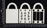 Lock - E - Layering Set - White Chipboard