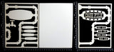 Steampunk Journal Panel - BD - Case File - Large - Layering Set - White Chipboard