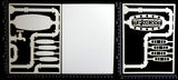 Steampunk Journal Panel - BO - Top Secret - Large - Layering Set - White Chipboard