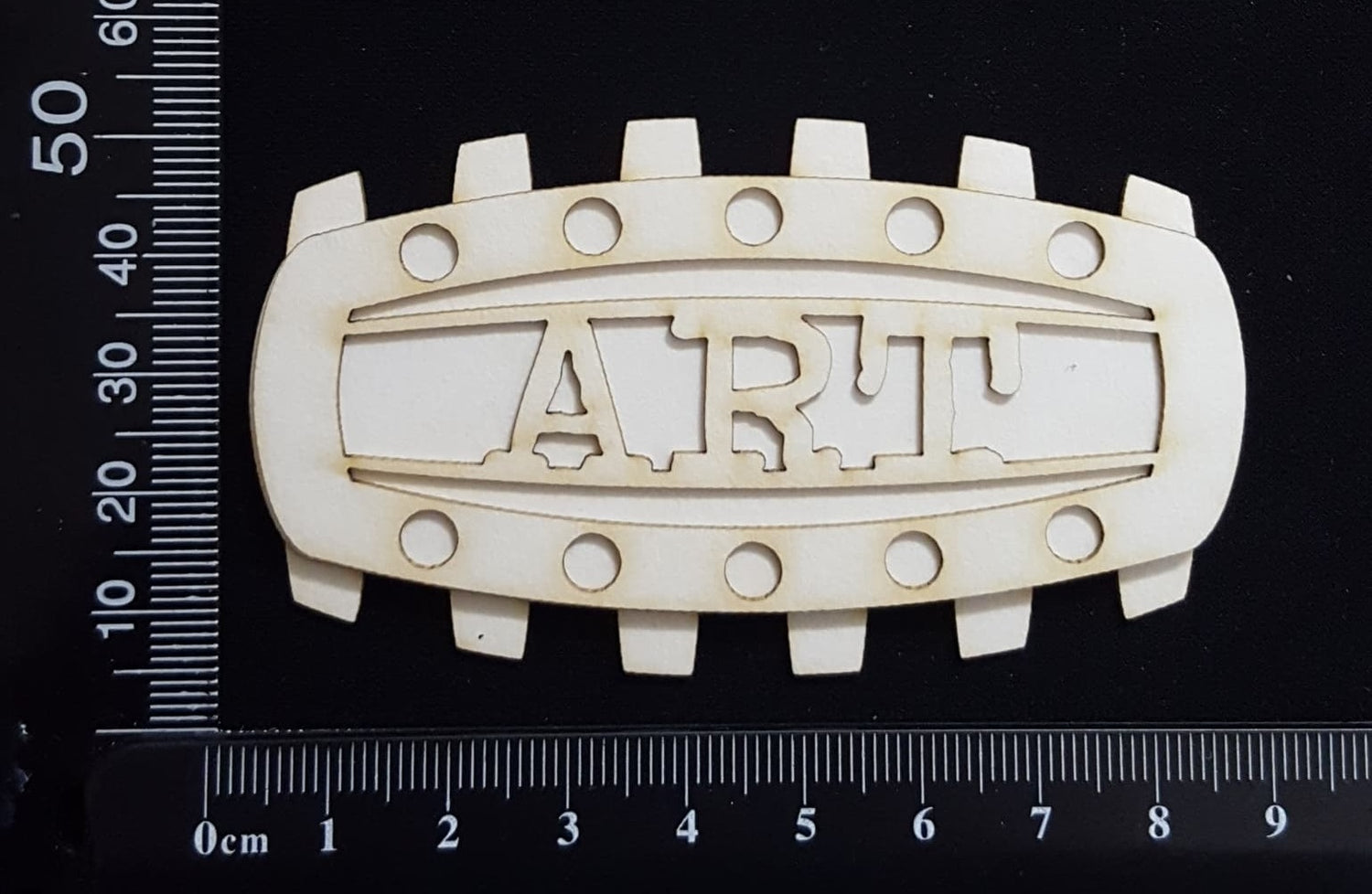 Steampunk Title Plate - EA - Art - Layering Set - White Chipboard