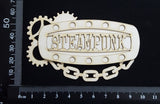 Steampunk Title Plate - EM - Steampunk - Layering Set - White Chipboard