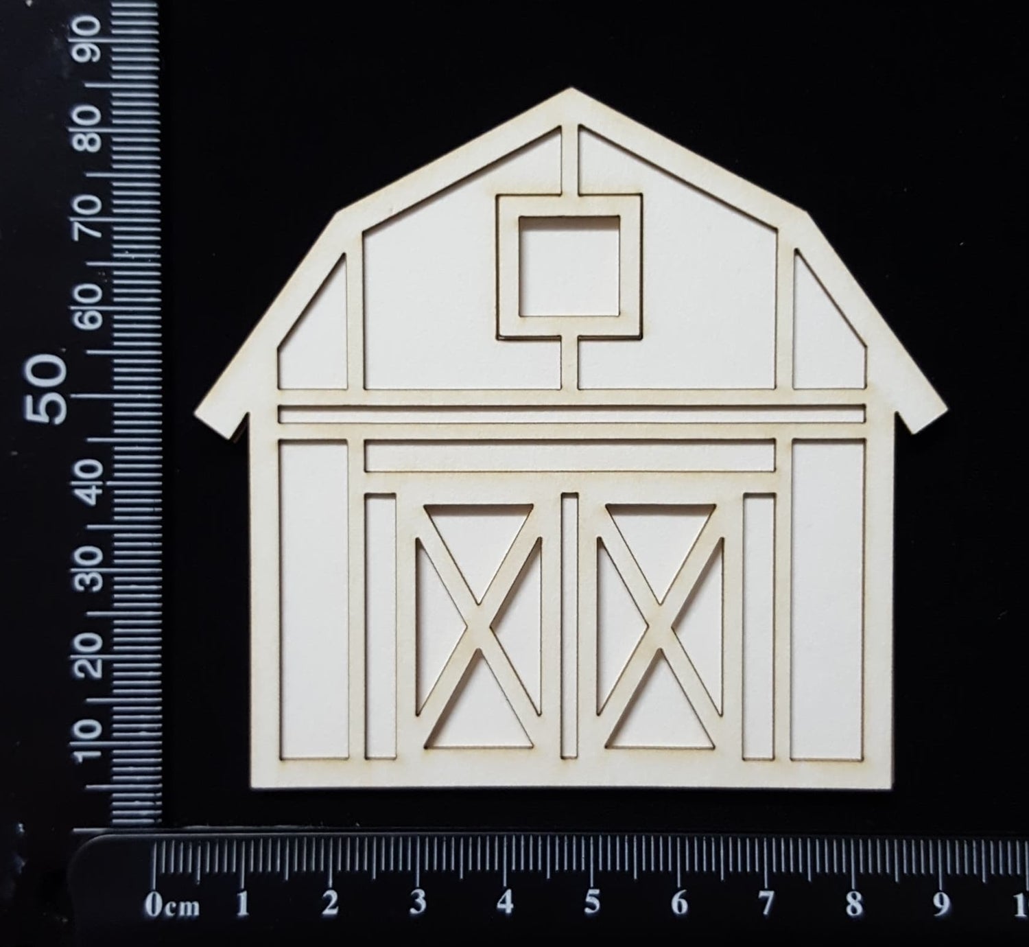 Layered Barn - White Chipboard