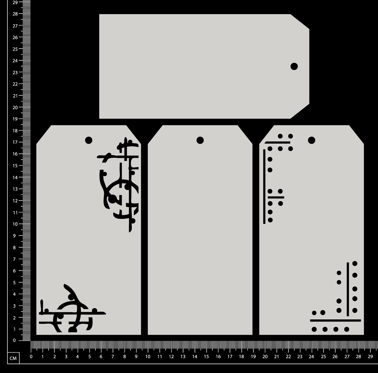 Layering Tags - Mixed Media - Large - White Chipboard