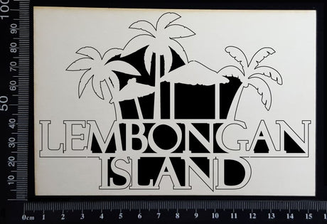 Lembongan Island - B - White Chipboard